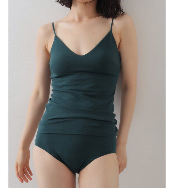 EMILYWEEK「【RESET】オーガニックコットン混 ブラキャミソール（グレー、グリーン）」|インナー|グリーン