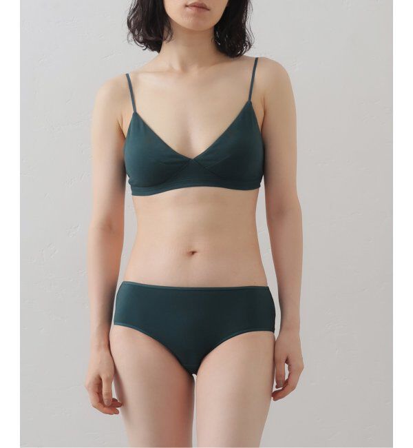 EMILYWEEK「【RESET】オーガニックコットン混 ブラ（グレー、グリーン）」|インナー|