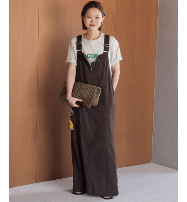 SLOBE IENA「《WEB/一部店舗限定/追加2》アイラインジャンパースカート」|ワンピース|