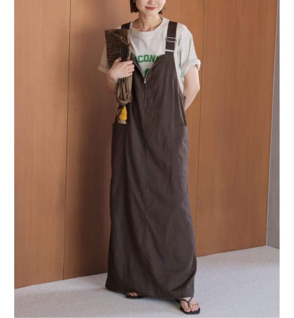 SLOBE IENA「《WEB/一部店舗限定/追加2》アイラインジャンパースカート」|ワンピース|