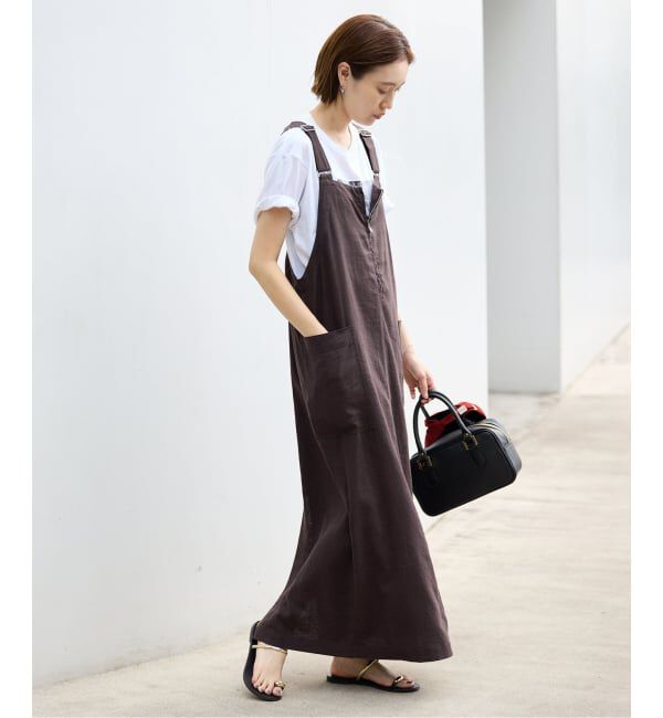 SLOBE IENA「《WEB/一部店舗限定/追加2》アイラインジャンパースカート」|ワンピース|