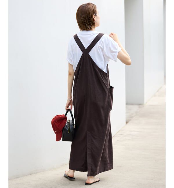 SLOBE IENA「《WEB/一部店舗限定/追加2》アイラインジャンパースカート」|ワンピース|