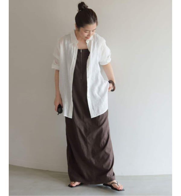 SLOBE IENA「《WEB/一部店舗限定/追加2》アイラインジャンパースカート」|ワンピース|