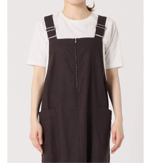 SLOBE IENA「《WEB/一部店舗限定/追加2》アイラインジャンパースカート」|ワンピース|