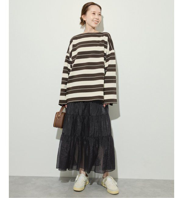 SLOBE IENA「シアーオーガンジーティアードスカート」|スカート|