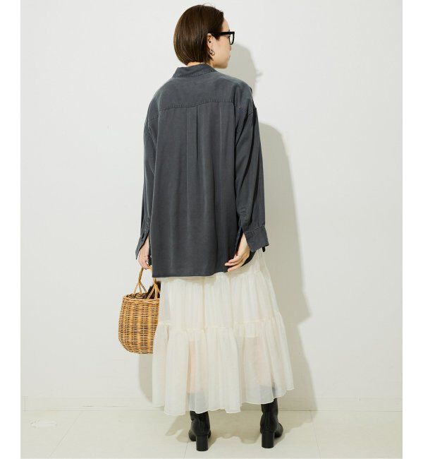 SLOBE IENA「シアーオーガンジーティアードスカート」|スカート|
