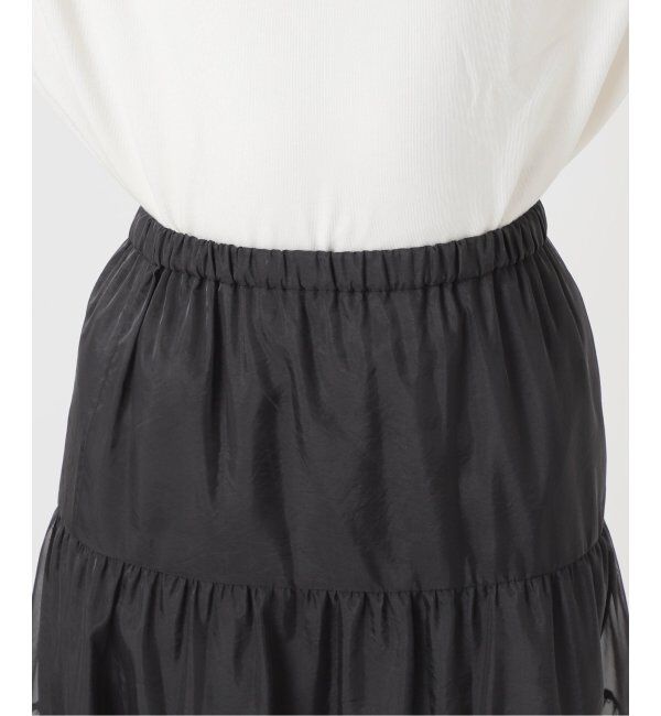 SLOBE IENA「シアーオーガンジーティアードスカート」|スカート|