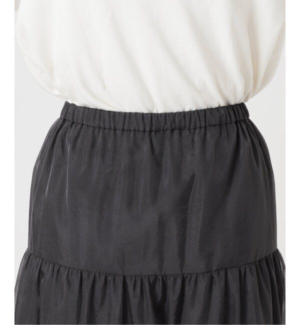 SLOBE IENA「シアーオーガンジーティアードスカート」|スカート|