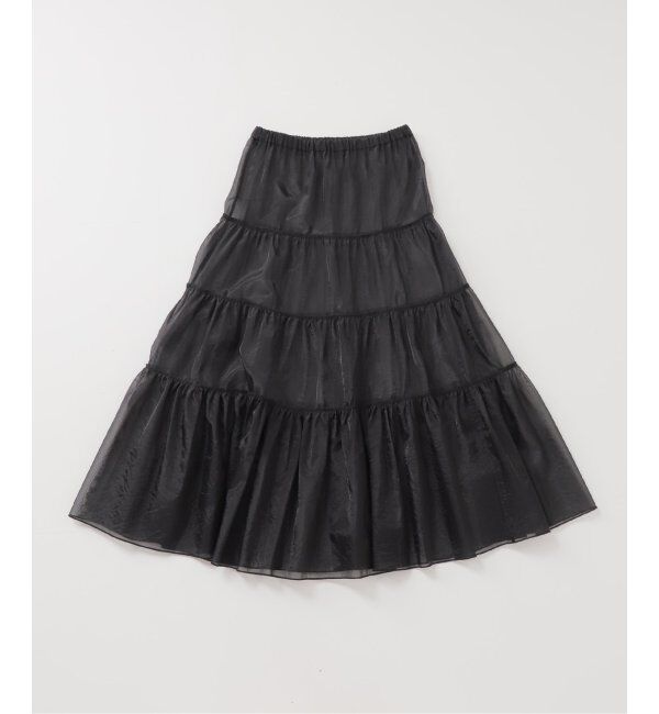 SLOBE IENA「シアーオーガンジーティアードスカート」|スカート|