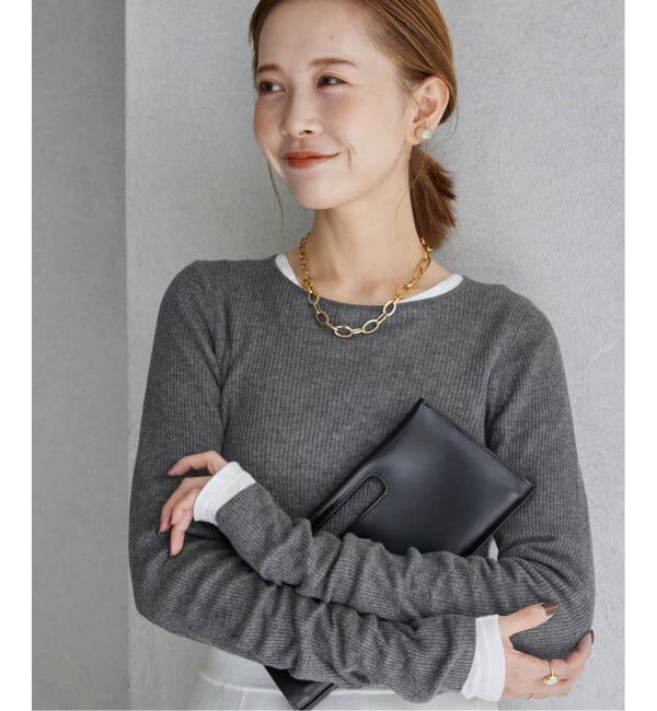 SLOBE IENA「《WEB限定/追加2》スイビハイゲージプルオーバー」|ニット・セーター|