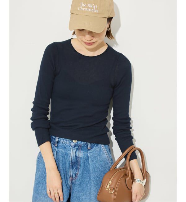 SLOBE IENA「《WEB限定/追加2》スイビハイゲージプルオーバー」|ニット・セーター|