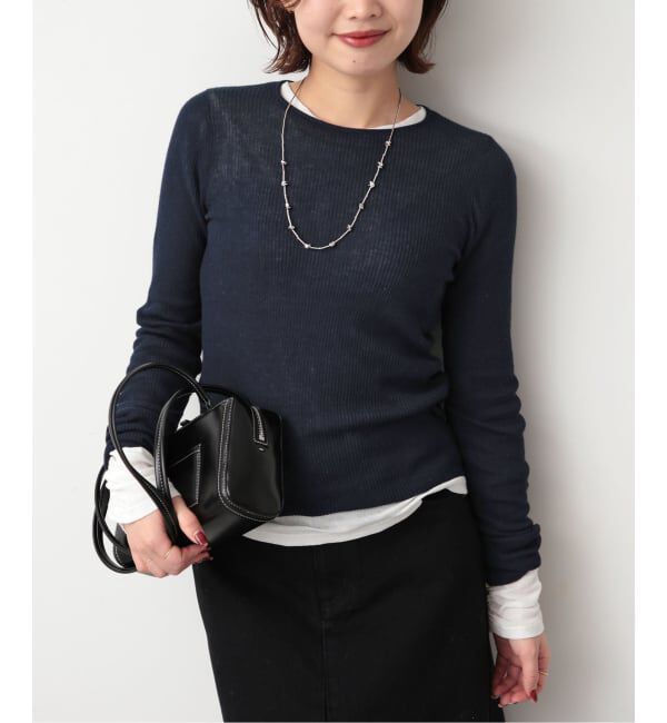 SLOBE IENA「《WEB限定/追加2》スイビハイゲージプルオーバー」|ニット・セーター|