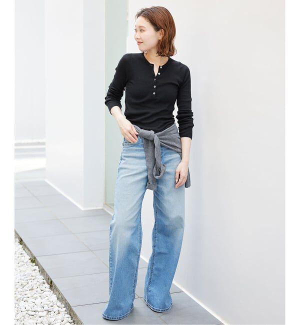 SLOBE IENA「《WEB限定/追加》スイビハイゲージヘンリープルオーバー」|ニット・セーター|