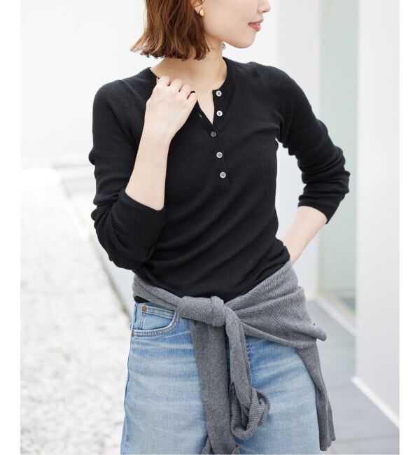 SLOBE IENA「《WEB限定/追加》スイビハイゲージヘンリープルオーバー」|ニット・セーター|