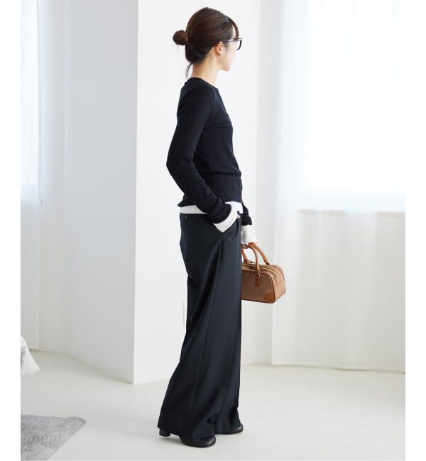 SLOBE IENA「《WEB限定/追加》スイビハイゲージヘンリープルオーバー」|ニット・セーター|