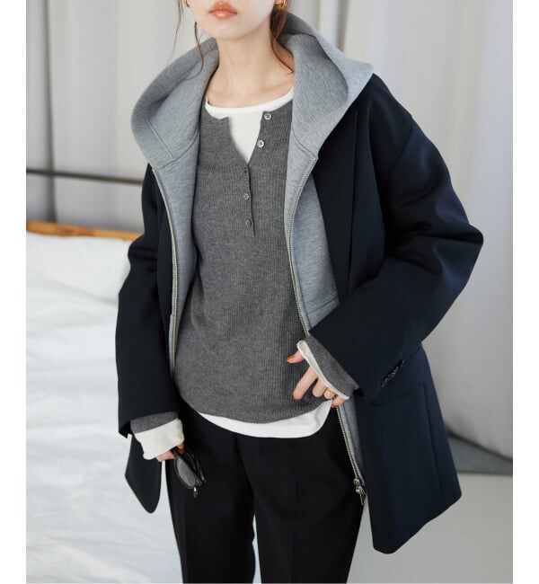 SLOBE IENA「《WEB限定/追加》スイビハイゲージヘンリープルオーバー」|ニット・セーター|