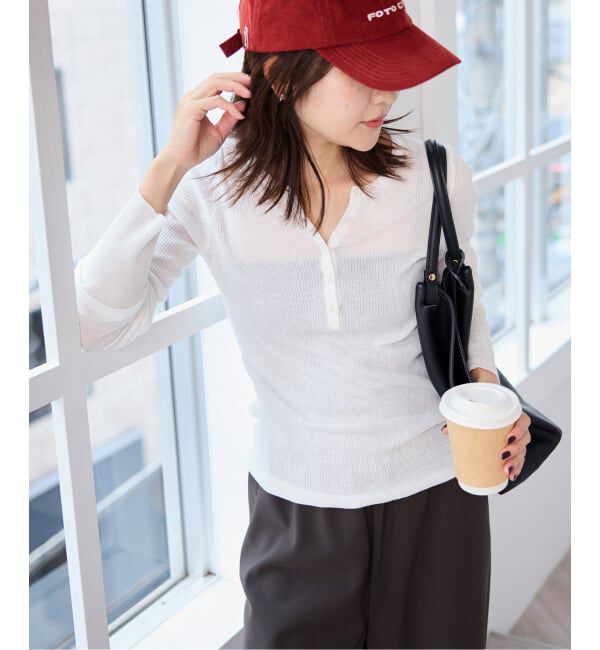 SLOBE IENA「《WEB限定/追加》スイビハイゲージヘンリープルオーバー」|ニット・セーター|