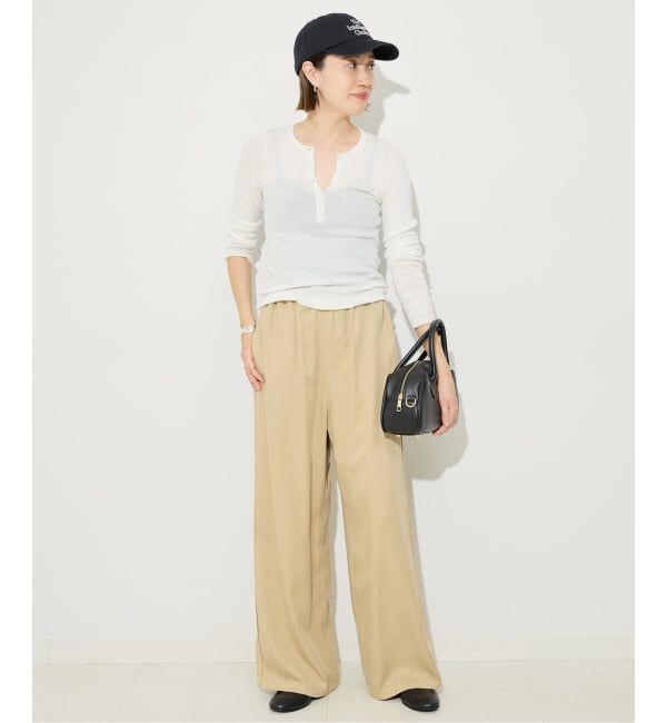 SLOBE IENA「《WEB限定/追加》スイビハイゲージヘンリープルオーバー」|ニット・セーター|