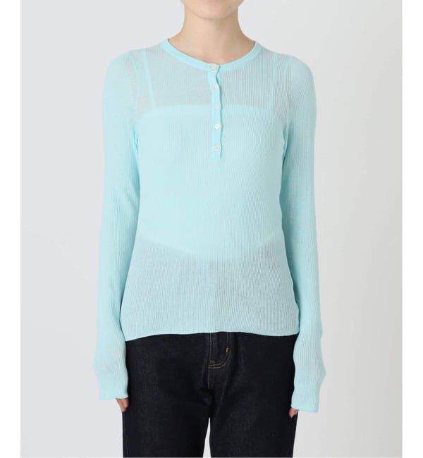 SLOBE IENA「《WEB限定/追加》スイビハイゲージヘンリープルオーバー」|ニット・セーター|