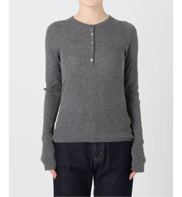 SLOBE IENA「《WEB限定/追加》スイビハイゲージヘンリープルオーバー」|ニット・セーター|