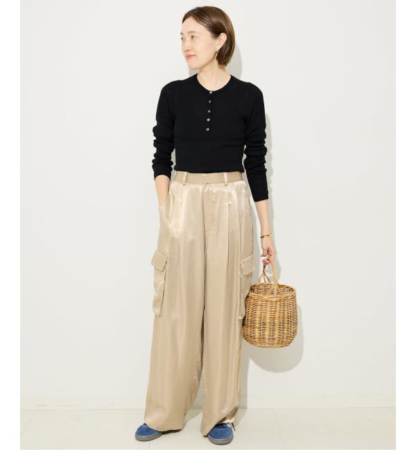 SLOBE IENA「《WEB限定/追加》スイビハイゲージヘンリープルオーバー」|ニット・セーター|