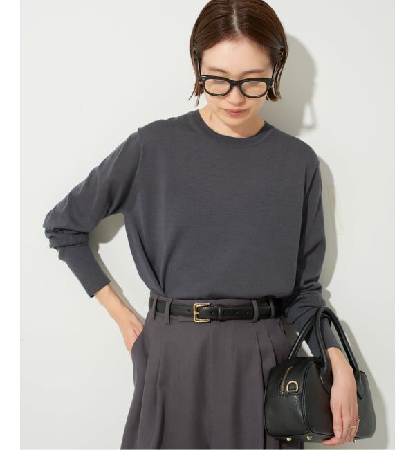 SLOBE IENA「《追加》ウォッシャブルプレーンニット」|ニット・セーター|