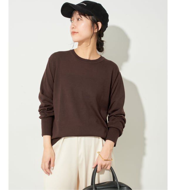 SLOBE IENA「《追加》ウォッシャブルプレーンニット」|ニット・セーター|