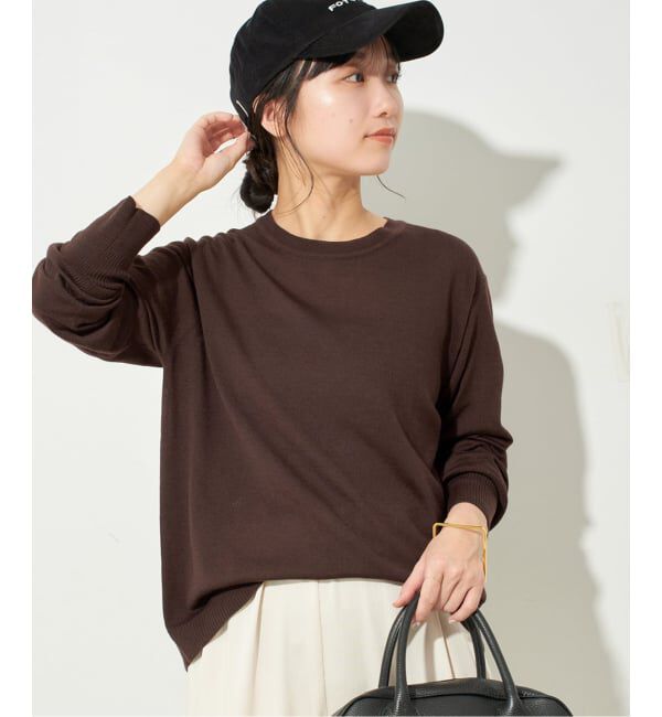SLOBE IENA「《追加》ウォッシャブルプレーンニット」|ニット・セーター|