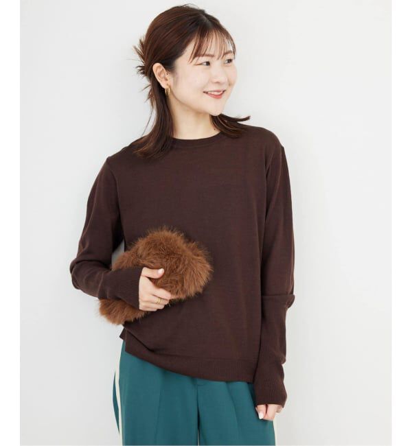 SLOBE IENA「《追加》ウォッシャブルプレーンニット」|ニット・セーター|