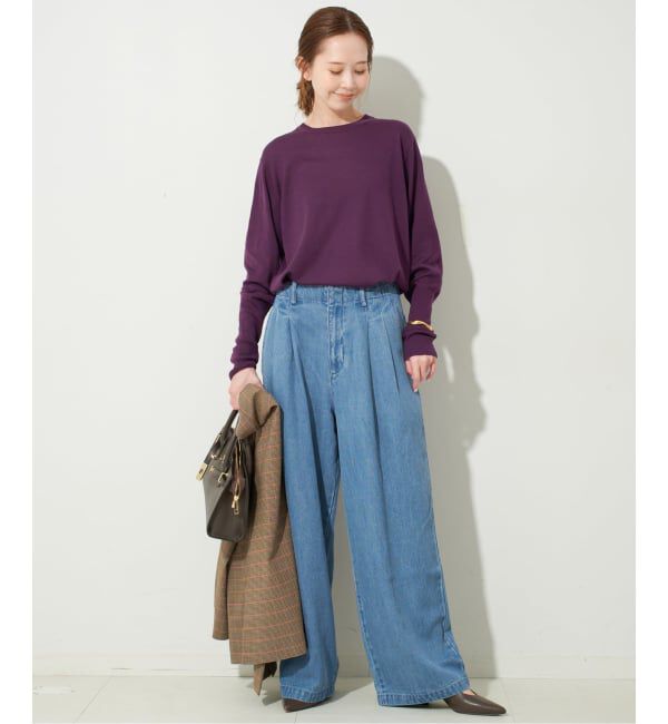 SLOBE IENA「《追加》ウォッシャブルプレーンニット」|ニット・セーター|