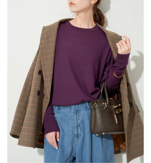 SLOBE IENA「《追加》ウォッシャブルプレーンニット」|ニット・セーター|