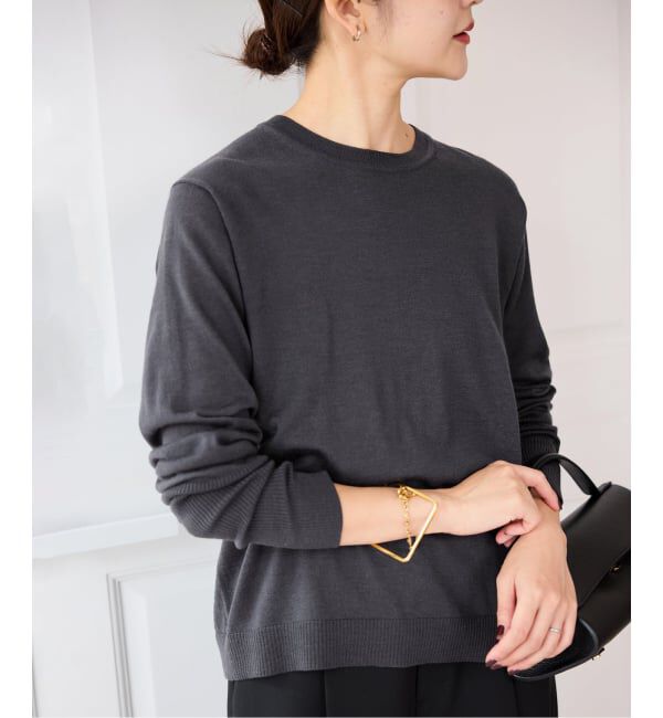 SLOBE IENA「《追加》ウォッシャブルプレーンニット」|ニット・セーター|