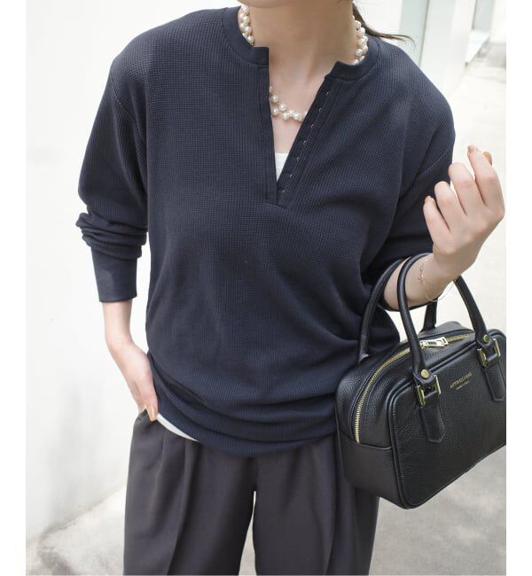 SLOBE IENA「HANES/ヘインズ SLOBE別注 WAFFLE 2パックカットソー」|Tシャツ・カットソー|