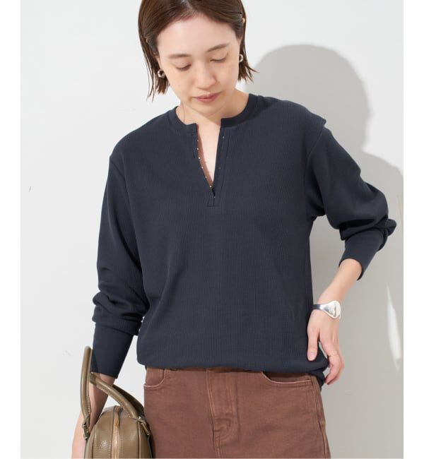 SLOBE IENA「HANES/ヘインズ SLOBE別注 WAFFLE 2パックカットソー」|Tシャツ・カットソー|