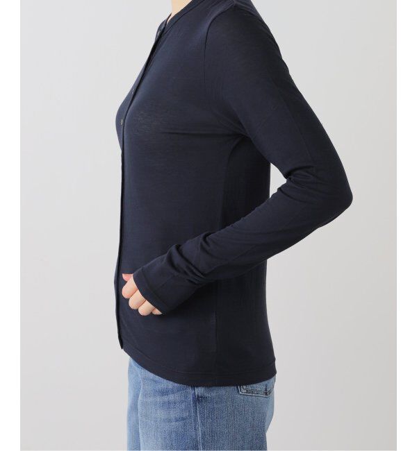 SLOBE IENA「シアー天竺 クルーネックカーディガン」|カーディガン|