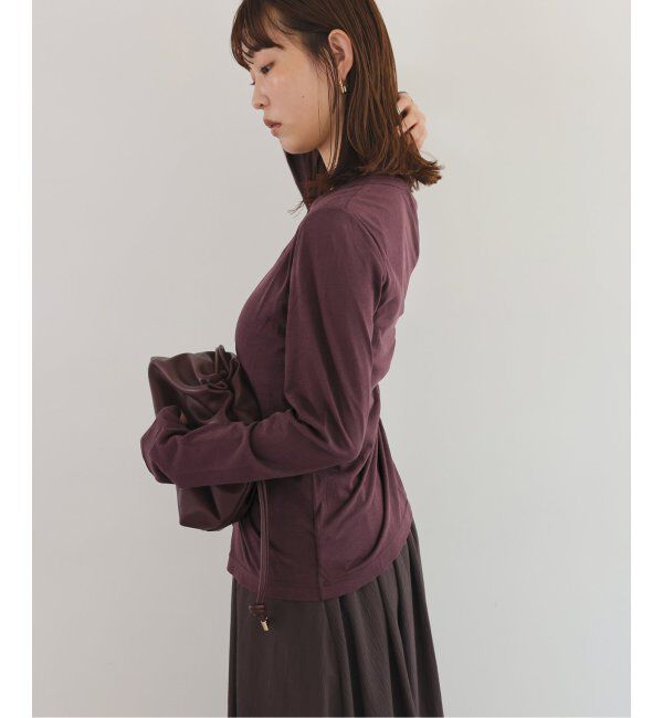 SLOBE IENA「シアー天竺 クルーネックカーディガン」|カーディガン|