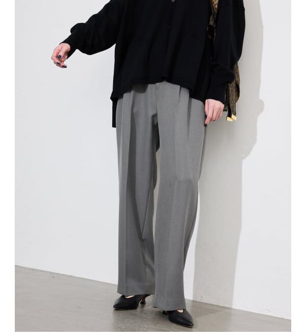 SLOBE IENA「パウダーツイルイージーテーパードパンツ」|その他|