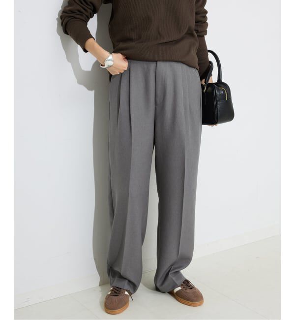 SLOBE IENA「パウダーツイルイージーテーパードパンツ」|その他|