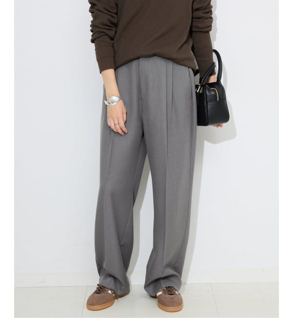 SLOBE IENA「パウダーツイルイージーテーパードパンツ」|その他|