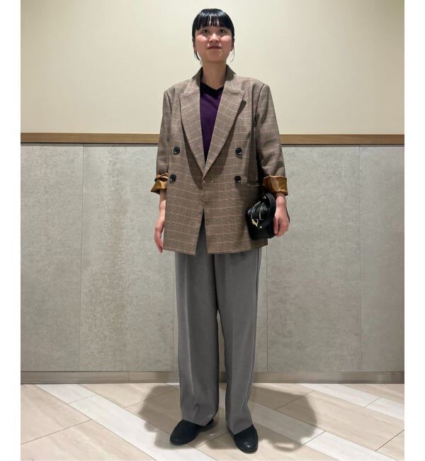 SLOBE IENA「パウダーツイルイージーテーパードパンツ」|その他|