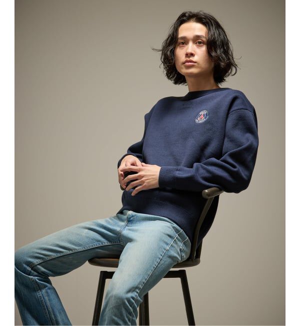 Paris Saint-Germain「【Paris Saint-Germain / パリ・サン＝ジェルマン】 JP Sweat like Knit EMBLEM」|ニット・セーター|