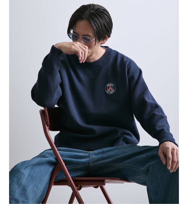 Paris Saint-Germain「【Paris Saint-Germain / パリ・サン＝ジェルマン】 JP Sweat like Knit EMBLEM」|ニット・セーター|