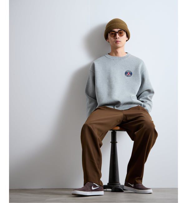 Paris Saint-Germain「【Paris Saint-Germain / パリ・サン＝ジェルマン】 JP Sweat like Knit EMBLEM」|ニット・セーター|