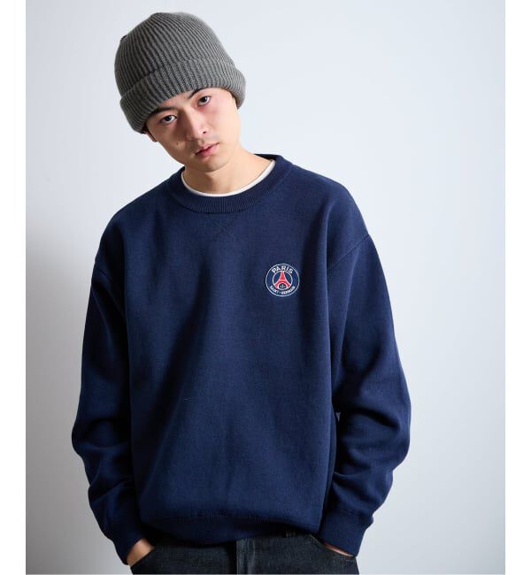 Paris Saint-Germain「【Paris Saint-Germain / パリ・サン＝ジェルマン】 JP Sweat like Knit EMBLEM」|ニット・セーター|