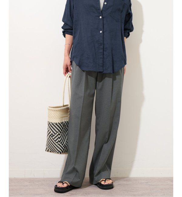 JOURNAL STANDARD relume「OXストレッチギャザータックパンツ」|その他|グレー