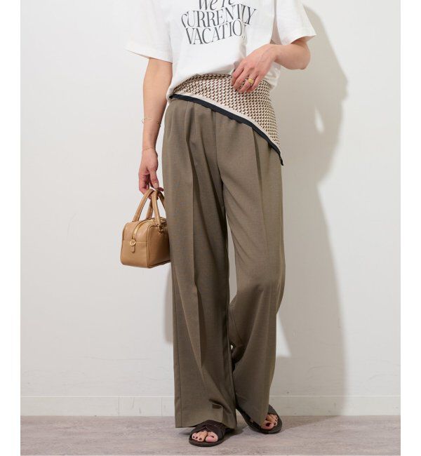 JOURNAL STANDARD relume「OXストレッチギャザータックパンツ」|その他|ブラウン B