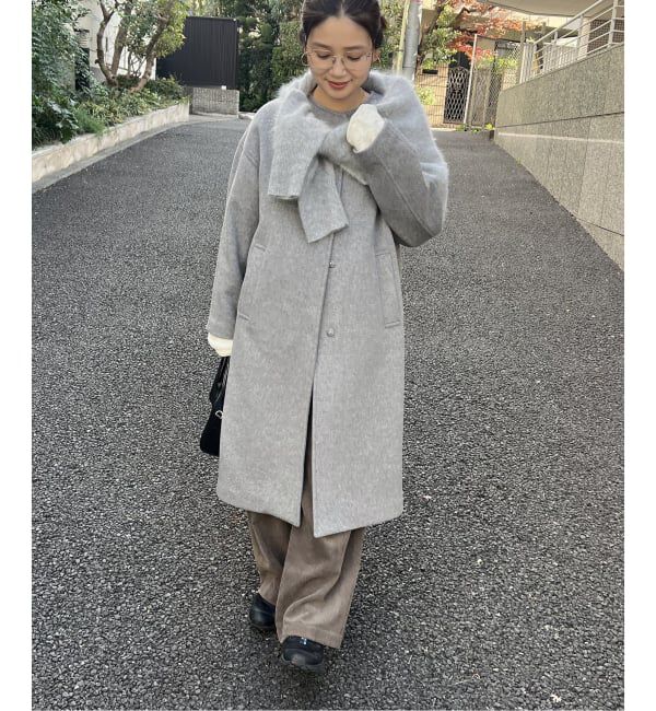 JOURNAL STANDARD「スーパー120ビーバーノーカラーコート」|ノーカラーコート|