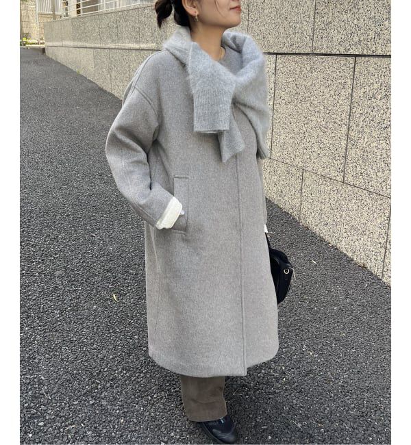 JOURNAL STANDARD「スーパー120ビーバーノーカラーコート」|ノーカラーコート|