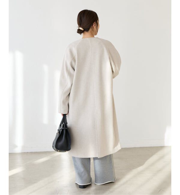 JOURNAL STANDARD「スーパー120ビーバーノーカラーコート」|ノーカラーコート|