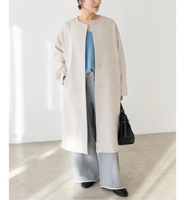 JOURNAL STANDARD「スーパー120ビーバーノーカラーコート」|ノーカラーコート|